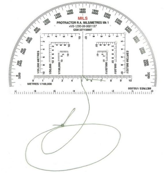 Picture of BCB MILITARY PROTRACTOR 6 INCH